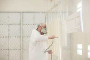 woord working spray paint booth