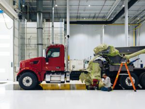 Tow Truck paint booth