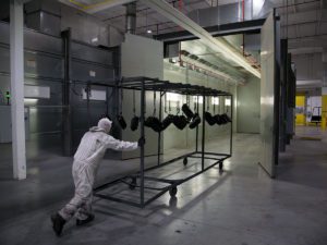 Industrial paint booth