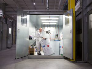 industrial paint booth Mix Room