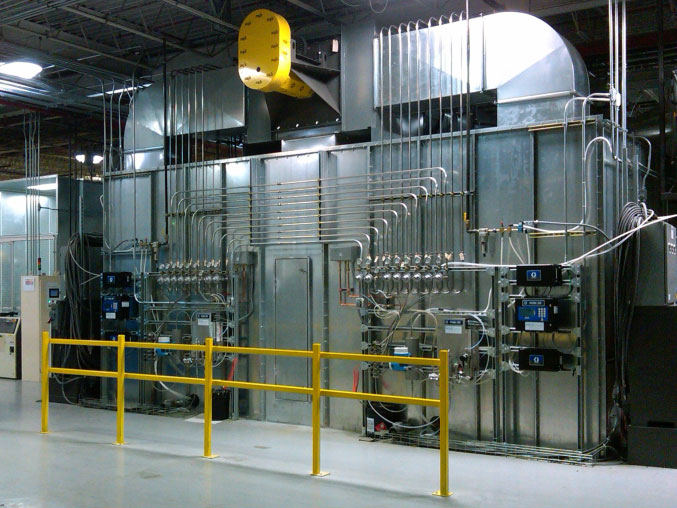 Recirculating paint booth