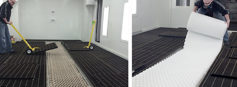 Paint Booth Filter Replacement with Roll Media