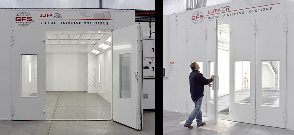 3 or 4 Wing Paint Booth Doors