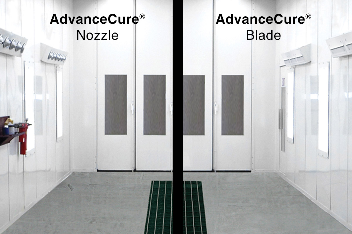 GFS AdvanceCure Units in a GFS Paint Booth