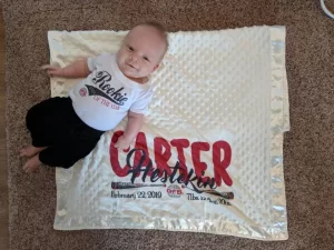Photo of baby Carter, Cory Hesteken's son