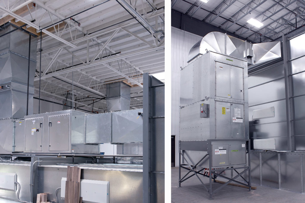 vertical ad horizontal Air Make Up units by GFS