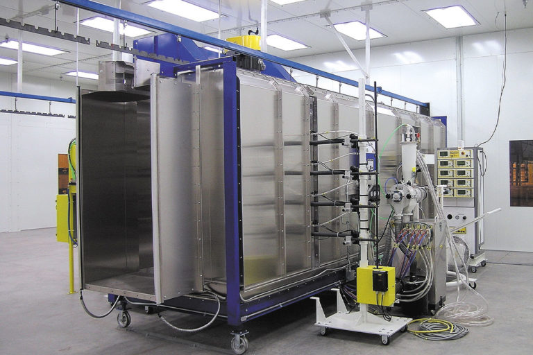 GFS high production powder coating booths