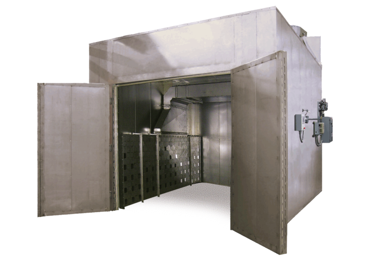 Batch Process Oven with doors open