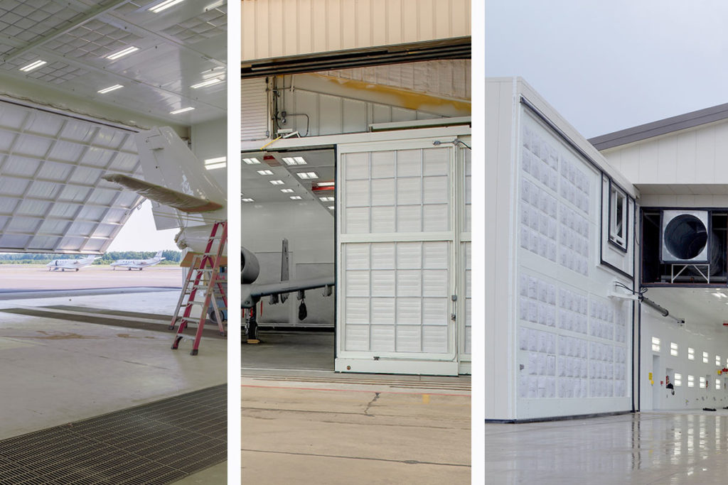 types of GFS Aircraft paint booth doors