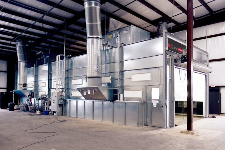 GFS Large Equipment Spray Booth - Side Downdraft