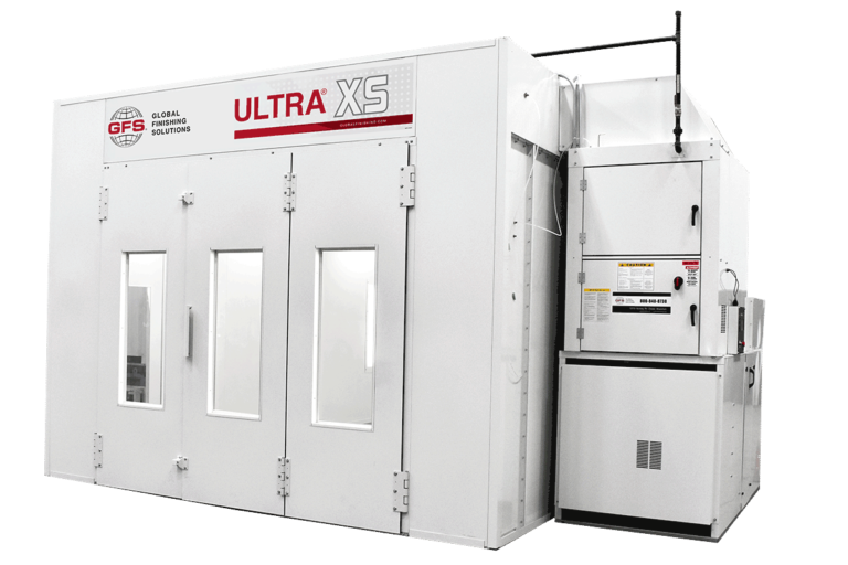 UltraXS paint booth with Heat Unit